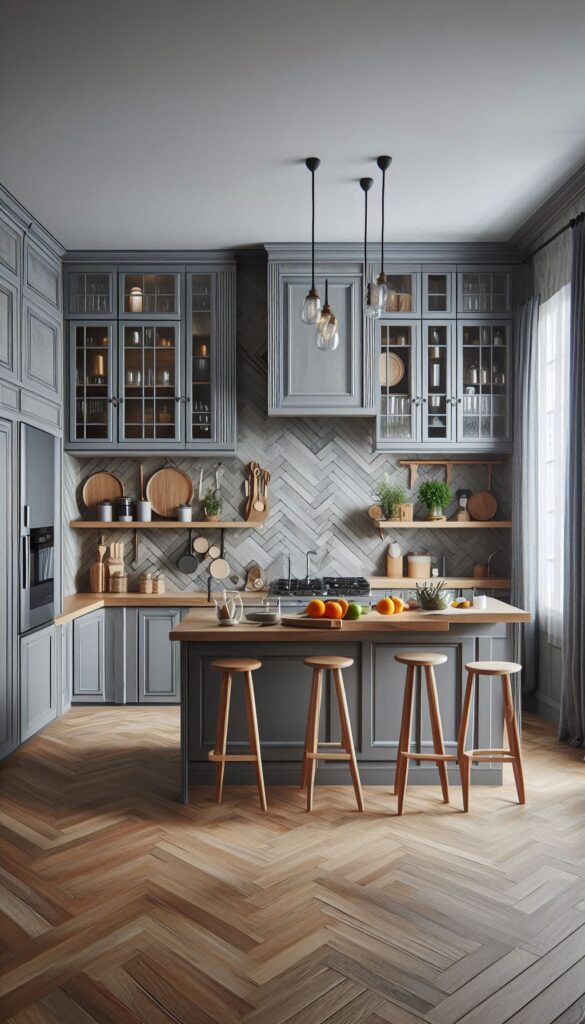 Gray Kitchen Cabinets