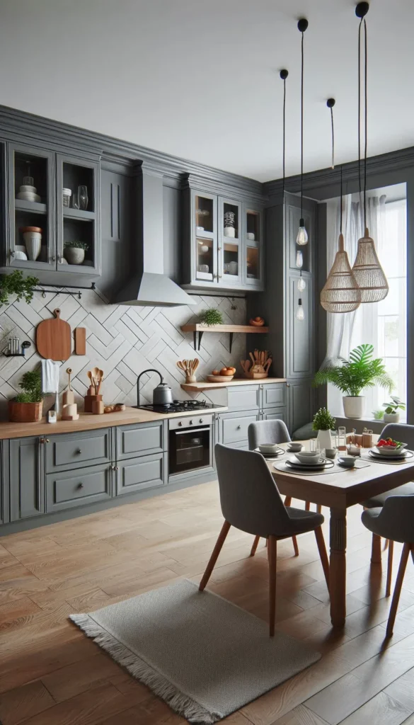 Gray Kitchen Cabinets