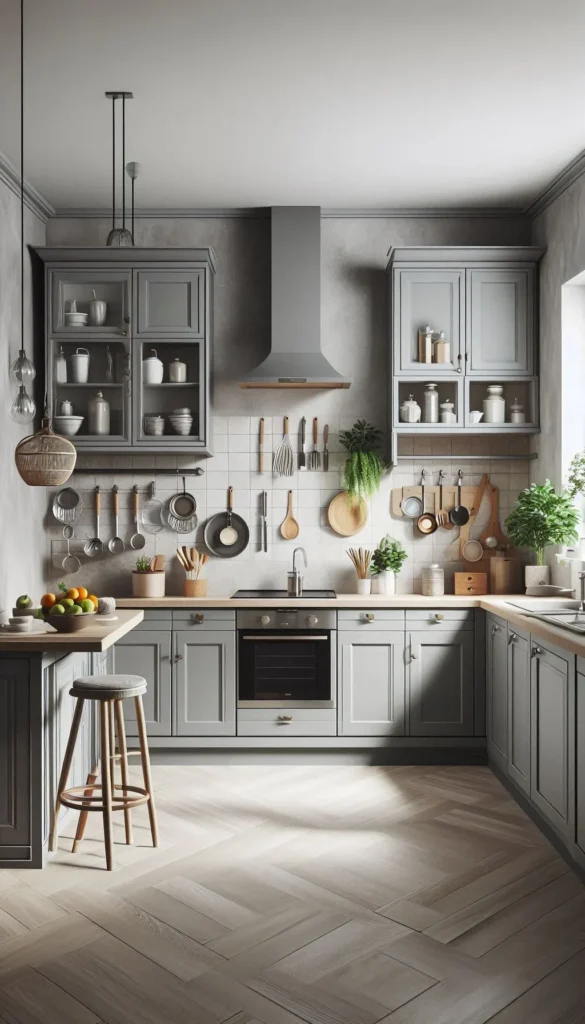 Gray Kitchen Cabinets