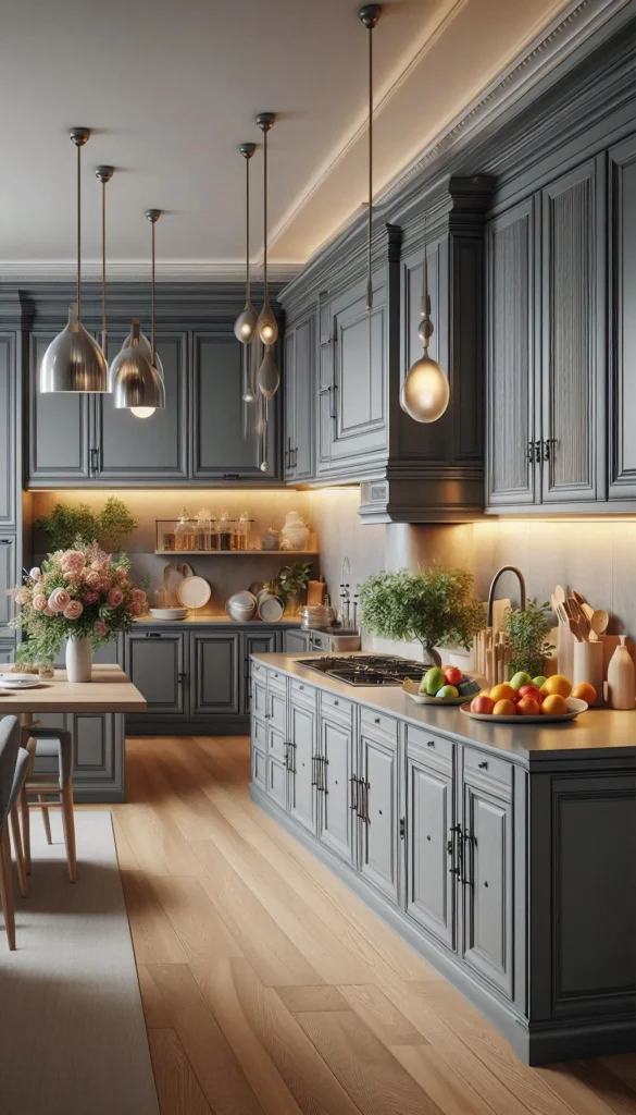 Gray Kitchen Cabinets